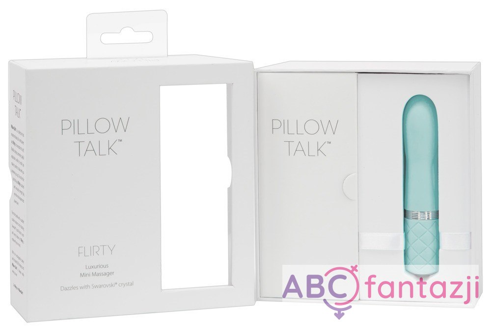 Mini dyskretny wibrator Pillow Talk Flirty turkusowy