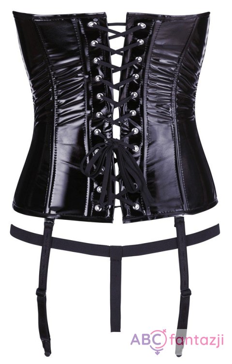 Gorset vinyl czarny S Gorset vinyl czarny S