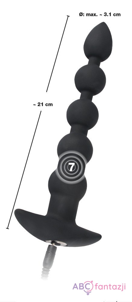Koraliki analne 7 trybów wibracji Black Velvets Koraliki analne 7 trybów wibracji Black Velvets