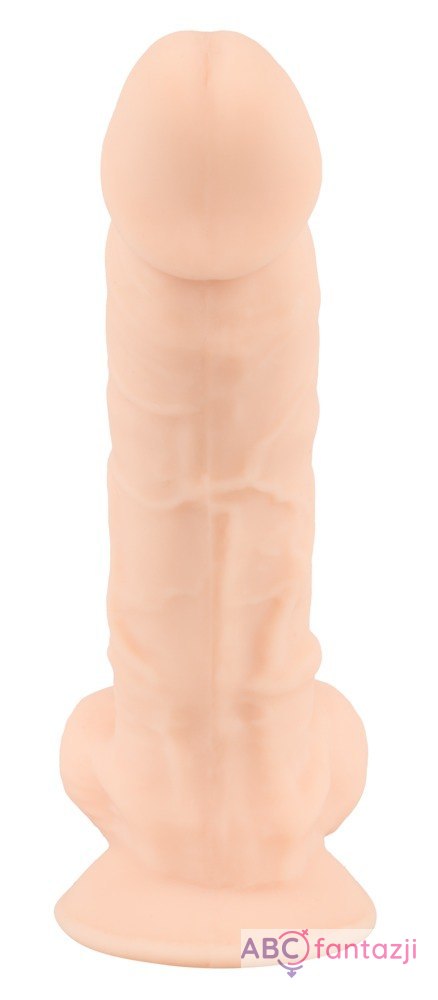 Realistyczne sztuczny penis dildo dł. 18,8cm z przyssawką Silexd