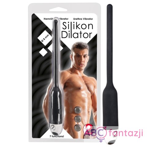 Dilator z wibracjami czarny śr. 8mm Dilator z wibracjami czarny śr. 8mm