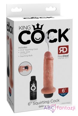 Dildo KingCock z funkcją wytrysku sztuczej spermy 20 cm
