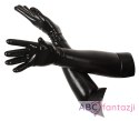 Lateksowe rękawiczki długie czarne XL