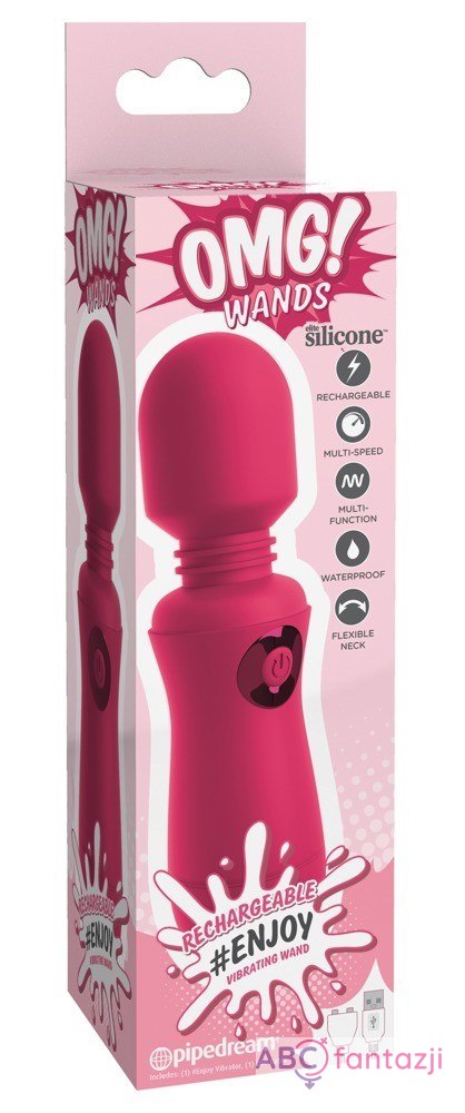 Masażer silikonowy dla kobiet czerwony 15,2 cm OMG! Masażer silikonowy dla kobiet czerwony 15,2 cm OMG!