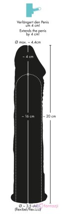 Silikonowa przedłużka czarna