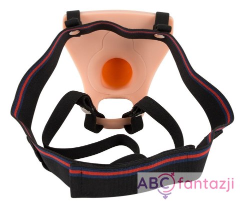 Strap-on z wibracjami 19cm dodatkowe 6cm Strap-on z wibracjami 19cm dodatkowe 6cm