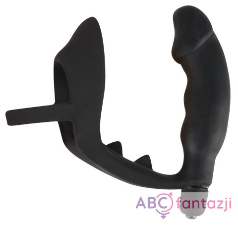 Black Velvets Pierścień z korkiem analnym i wibracjami Black Velvets Black Velvets Pierścień z korkiem analnym i wibracjami Black Velvets