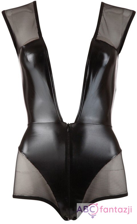 Body z wetlooku XL czarne Cottelli Party Body z wetlooku XL czarne Cottelli Party