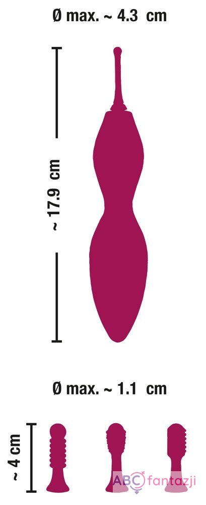 Wibrator do pieszczot zewnętrznych miejsc intymnych 17,9 cm