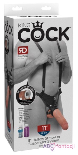 King Cock Hollow Strap-On Suspender System 28cm King Cock