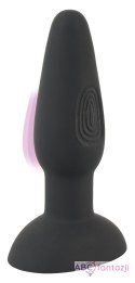Korek analny silikonowy z wibracjami 14,9cm Black Velvets