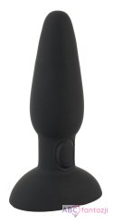 Korek analny silikonowy z wibracjami 15cm Black Velvets