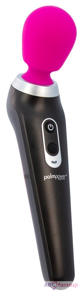 Masażer różdżka mocny czarno różowy PalmPower 26 cm