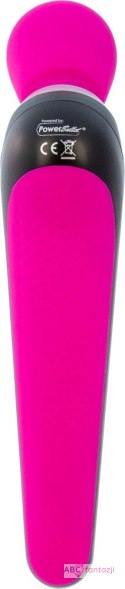 Masażer różdżka mocny czarno różowy PalmPower 26 cm
