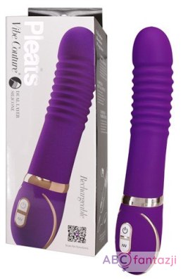 Wibrator Pleats fioletowy 22cm Vibe Couture