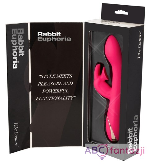 Wibrator wibracje oraz 6 trybów ssania Rabbit Euphoria różowy Wibrator wibracje oraz 6 trybów ssania Rabbit Euphoria różowy