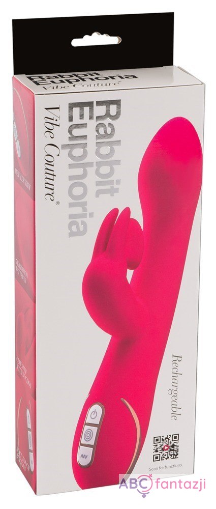 Wibrator wibracje oraz 6 trybów ssania Rabbit Euphoria różowy Wibrator wibracje oraz 6 trybów ssania Rabbit Euphoria różowy