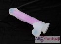 Dildo silikonowe z przyssawką Glow In The Dark 26,5 cm You2Toys