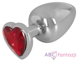Korek analny aluminiowy Diamond Serce 9,4 cm You2Toys