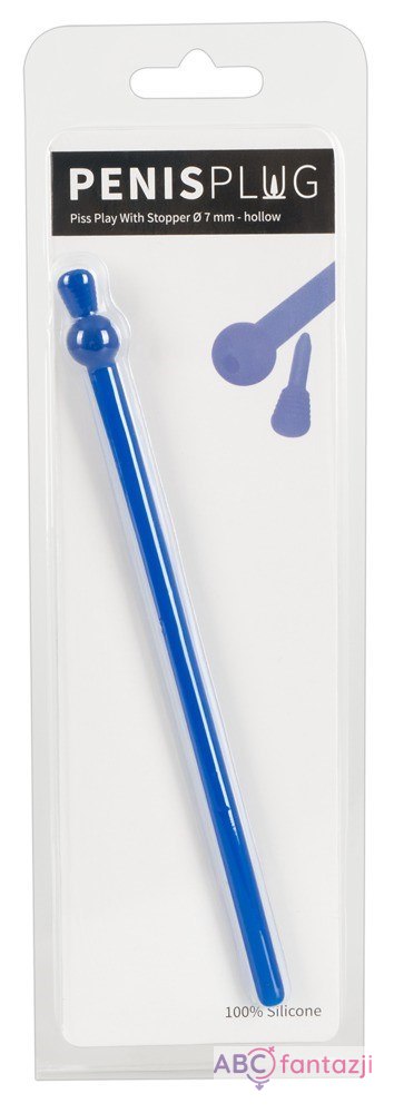 Silikonowy dilator PenisPlug niebieski Penisplug