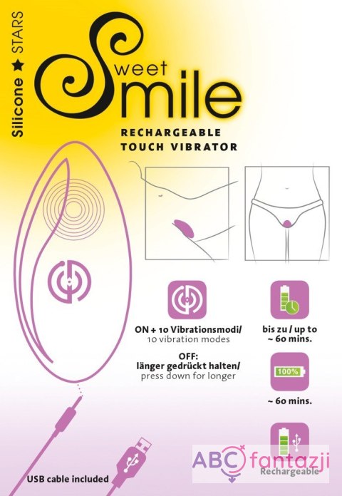 Wibrator Sweet Smile Rechargeable Touch Sweet Smile Wibrator Sweet Smile Rechargeable Touch Sweet Smile