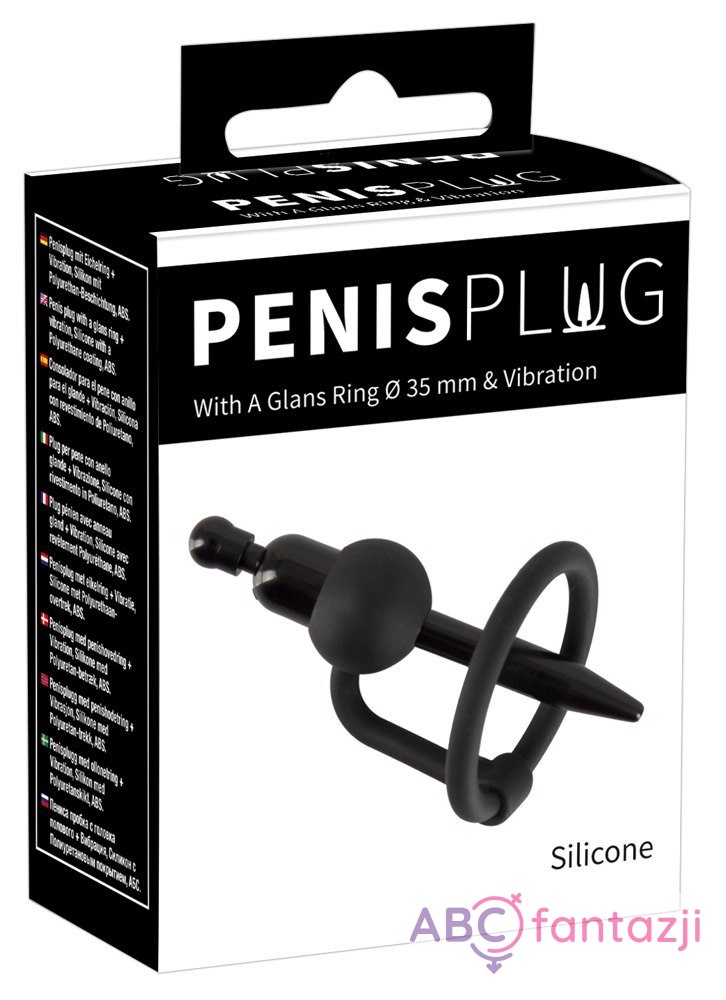 Dilator z klatką na penisa z wibracjami Penisplug