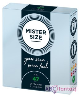 Prezerwatywy 47mm 3 szt. Mister Size Mister Size