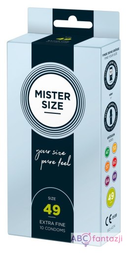 Prezerwatywy 49mm 10 szt. Mister Size Mister Size