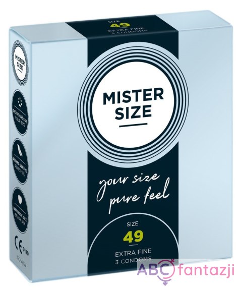 Prezerwatywy 49mm 3 szt. Mister Size Mister Size