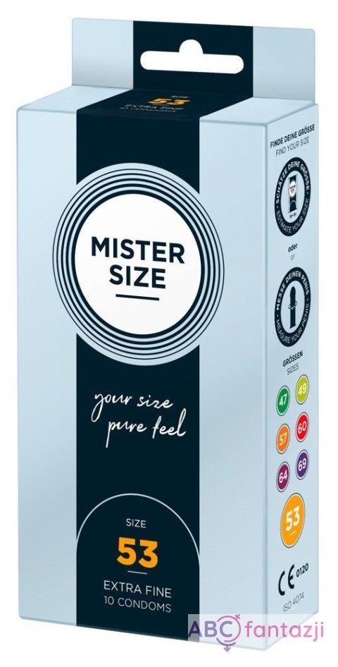 Prezerwatywy 53mm 10 szt. Mister Size Mister Size