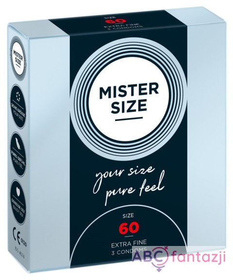 Prezerwatywy 60mm 3 szt. Mister Size Mister Size
