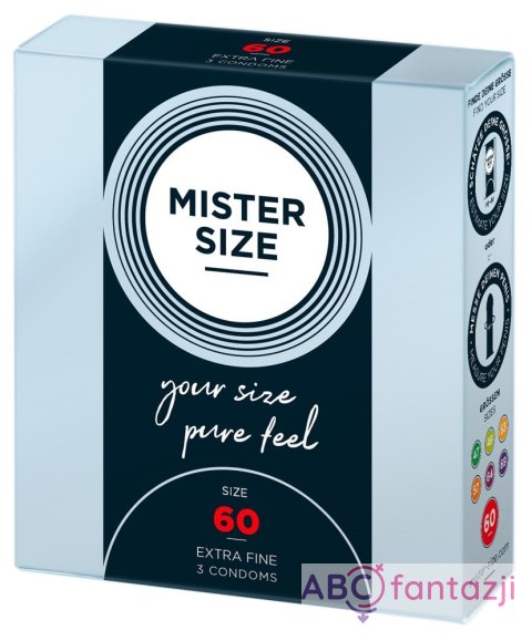 Prezerwatywy 60mm 3 szt. Mister Size Mister Size