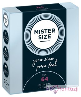 Prezerwatywy 64mm 3 szt. Mister Size Mister Size