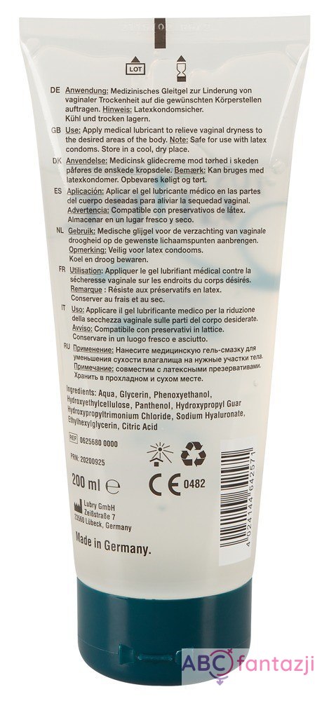 Lubrykant na bazie wody Premium 200 ml Just Glide Just Glide Lubrykant na bazie wody Premium 200 ml Just Glide Just Glide