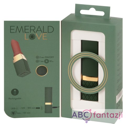 Wibrator Luxurious Lipstick 8,5cm Emerald Love Emerald Love Wibrator Luxurious Lipstick 8,5cm Emerald Love Emerald Love