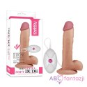 Dildo z przyssawką 22 cm Lovetoy prosty z wibracjami