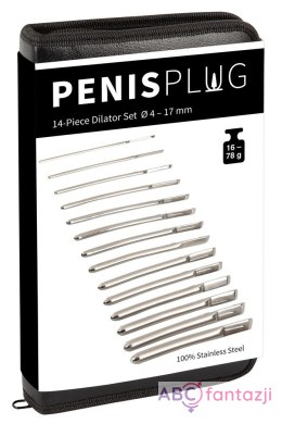 Komplet stalowych dilatorów 14szt PenisPlug Penisplug