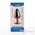 Korek analny Secret Shine Rainbow 8,2cm X-MEN X-MEN