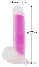 Dildo silikonowe z przyssawką Super Softie Dual Density 17,5 cm You2Toys