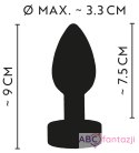 Korek analny metalowy z wibracjami 9cm ANOS Anos