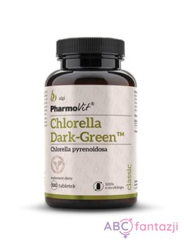 Chlorella Dark-Green Pure 100% 500 kapsułek PharmoVit PharmoVit