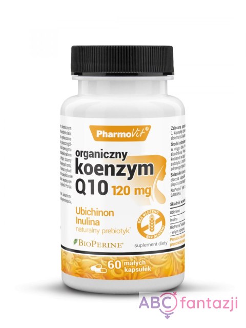 Organiczny koenzym Q10 120mg - 60 kapsułek PharmoVit PharmoVit