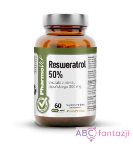 Resweratrol 50% Ekstrakt z rdestu japońskiego 300 mg PharmoVit PharmoVit