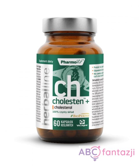 Herballine Cholesten™ + cholesterol 60 kapsułek PharmoVit