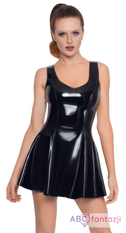 Mini sukienka z winylu Sue XL Black Level
