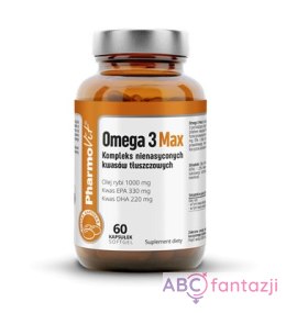 Omega 3 Max Kompleks nienasyconych kwasów tłuszczowych - 60 kapsułek PharmoVit PharmoVit