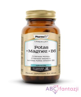 Potas + Magnez + B6 60 kaps Vcaps®Premium Pharmovit PharmoVit