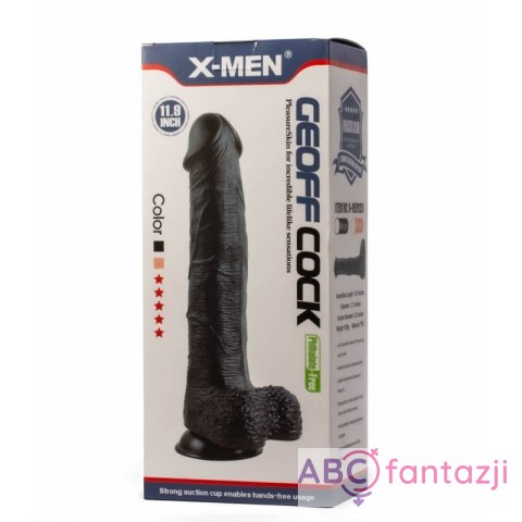 Dildo GEOFF z przyssawką 30cm X-MEN X-MEN Dildo GEOFF z przyssawką 30cm X-MEN X-MEN