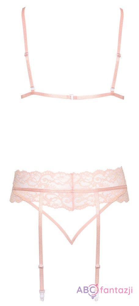 Komplet bielizny z pasem do pończoch Rosa L/XL Kissable Kissable Komplet bielizny z pasem do pończoch Rosa L/XL Kissable Kissable