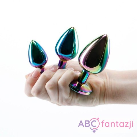 Korki analne Rear Assets Multicolor Rainbow Heart 3 szt. Nsnovelties Korki analne Rear Assets Multicolor Rainbow Heart 3 szt. Nsnovelties